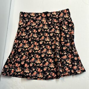 Black with orange/yellow flower skirt